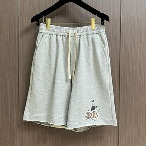 Moncler Men's Gray Casual Drawstring Shorts Size M